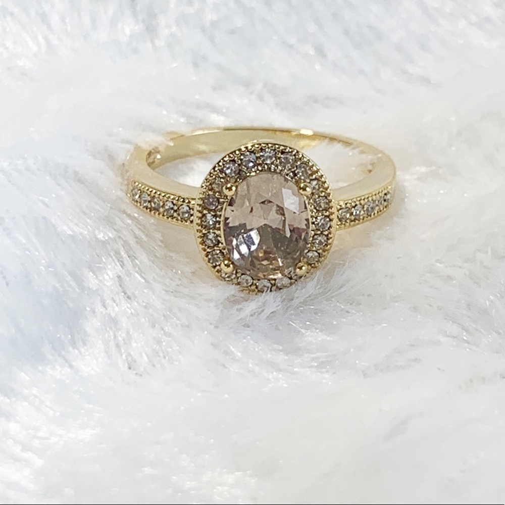 Charter club gold and champagne ring